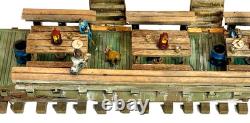 O gauge Hand-crafted, Logging Kitchen & Dinning set, with smoke & flicker lighting
