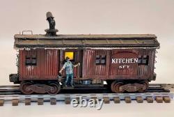 O gauge Hand-crafted, Logging Kitchen & Dinning set, with smoke & flicker lighting