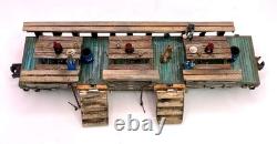 O gauge Hand-crafted, Logging Kitchen & Dinning set, with smoke & flicker lighting