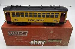 O gauge, trolley, passenger, Minitoys, Public Service #102 model train, rare