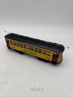 O gauge, trolley, passenger, Minitoys, Public Service #102 model train, rare