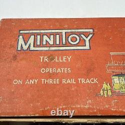 O gauge, trolley, passenger, Minitoys, Public Service #102 model train, rare