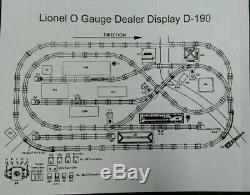 Original 1950s Lionel Trains D-190 Dealer Display O-gauge Layout 4'x9