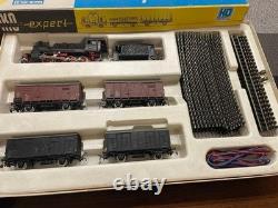 PIKO Expert HO Gauge Model Train Set Black Red Locomotive, Used, Vintage F/S