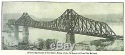 P&LE Bridge, Beaver, PA, Circa 1911' Cantilever design, N gauge L. E. NICE sale