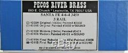 Pecos River Brass 3450 Santa Fe #3458 Hudson 4-6-4 Steam Engine O-Gauge LN