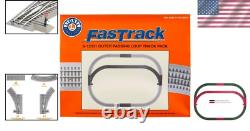 Plastic O Gauge Track Pack with Curves and Switches for Model Train Enthusiasts Plastic O Gauge Track Pack with Curves and Switches for Model Train Enthusiasts
