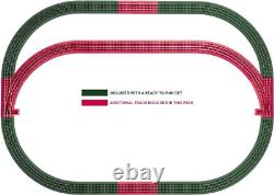 Plastic O Gauge Track Pack with Curves and Switches for Model Train Enthusiasts Plastic O Gauge Track Pack with Curves and Switches for Model Train Enthusiasts