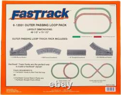 Plastic O Gauge Track Pack with Curves and Switches for Model Train Enthusiasts Plastic O Gauge Track Pack with Curves and Switches for Model Train Enthusiasts