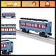 Polar Express 20th Anniversary O Gauge Model Train Coach Car White Roof, Colle