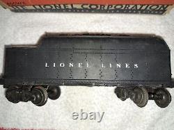 Post-WWII Lionel Trains O Gauge STEAM ENGINE & TENDER 2466WX with 2 Boxes