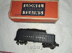 Post-WWII Lionel Trains O Gauge STEAM ENGINE & TENDER 2466WX with 2 Boxes