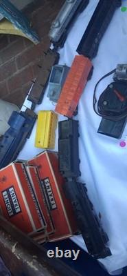 Post War Lionel Trains With Boxes And Tracks Gauge Lot Of 12