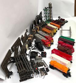 Postwar LIONEL O GAUGE Train Set, 1950s, 2343 SF, 41 Army Switcher, Tracks, LOT