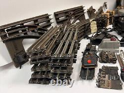 Postwar LIONEL O GAUGE Train Set, 1950s, 2343 SF, 41 Army Switcher, Tracks, LOT