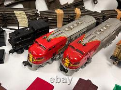 Postwar LIONEL O GAUGE Train Set, 1950s, 2343 SF, 41 Army Switcher, Tracks, LOT