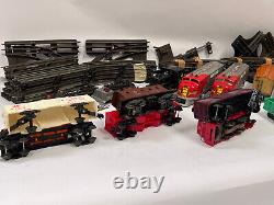 Postwar LIONEL O GAUGE Train Set, 1950s, 2343 SF, 41 Army Switcher, Tracks, LOT