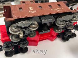 Postwar LIONEL O GAUGE Train Set, 1950s, 2343 SF, 41 Army Switcher, Tracks, LOT