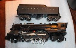 Postwar Lionel O Gauge 2056 4-6-4 steam locomotive 6026W whistle tender
