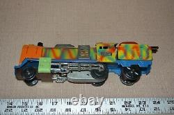 Postwar Toy Train Military Model Army O Gauge Size Marx Style Locomotive