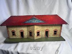 Pre War Bing Standard Gauge Tin Litho PARR Pennsylvania Passenger Train Station