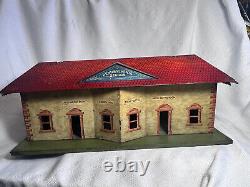 Pre War Bing Standard Gauge Tin Litho PARR Pennsylvania Passenger Train Station