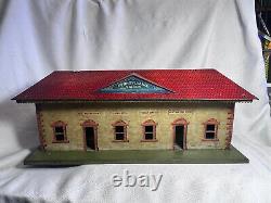 Pre War Bing Standard Gauge Tin Litho PARR Pennsylvania Passenger Train Station