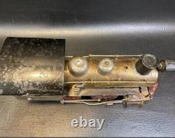 Prewar Early Vintage Elektoy 1 Gauge Toy Train Brass Loco Tender 4 Cars 10 track