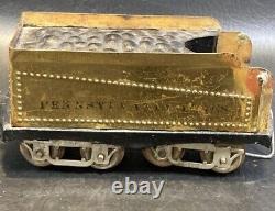Prewar Early Vintage Elektoy 1 Gauge Toy Train Brass Loco Tender 4 Cars 10 track