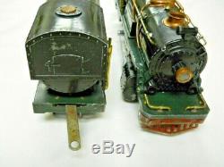 Prewar Lionel 260E O Gauge Steam Locomotive & 260T Tender Green Frame No Chugger