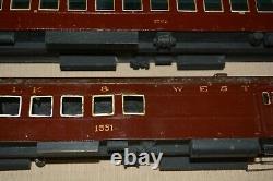 Prewar O Gauge Passenger Train Cars Norfolk & Western O Scale Model Rail 1938