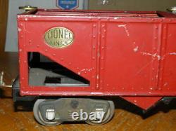 Prewar Standard Gauge Lionel 516 Red Hopper Car Good Looking Hopper Look