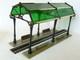 Rare Pride Lines Tca Prototype 18k Gold Trim Stained Glass Domed Station