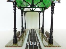 RARE Pride Lines TCA Prototype 18k Gold Trim Stained Glass Domed Station