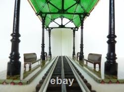 RARE Pride Lines TCA Prototype 18k Gold Trim Stained Glass Domed Station