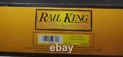 Rail King Jersey Central Combine Diner Car Set Train 30-6267 O Gauge Mib