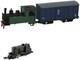 Railway Collection Narrow Gauge80 Nekoya Line Steam Locomotive+lorry Model Train
