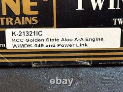 Rare K-Line O Gauge Twin A Alco Units Golden State In the Box NOS