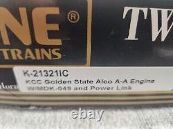 Rare K-Line O Gauge Twin A Alco Units Golden State In the Box NOS