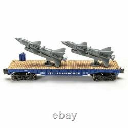 SET OF 4 -O Gauge Air Force Flatcar with Rockets US Military LIONEL MENARDS