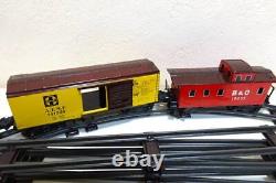 STANDARD GAUGE LARGE MODEL TRAIN SET Tin B O Railway Set Showa Retro Vintage