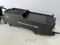 S Gauge American Flyer PRR 315 Locomotive 4-6-2 Engine & Tender with Smoke