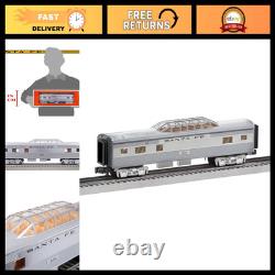 Santa Fe Vista Dome Car O Gauge Model Train, Silver Gray Tan Black, Add-On