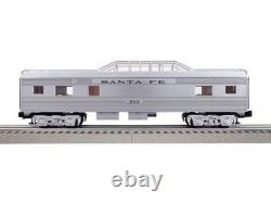 Santa Fe Vista Dome Car O Gauge Model Train, Silver Gray Tan Black, Add-On