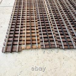 Set of 10 O Gauge 37 Inch Straight Model Triple Rail Train Tracks