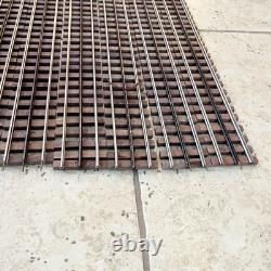 Set of 10 O Gauge 37 Inch Straight Model Triple Rail Train Tracks
