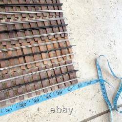 Set of 10 O Gauge 37 Inch Straight Model Triple Rail Train Tracks