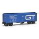 Set Of 4 O Gauge Grand Trunk & Western Realistic Train Truck Boxcar Dealer Pack