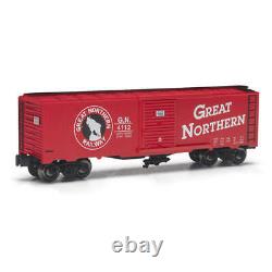 Set of 4 O Gauge Red Great Northern Metal Train Realistic Boxcar Dealer Pack