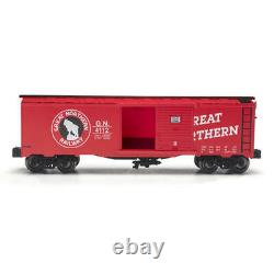 Set of 4 O Gauge Red Great Northern Metal Train Realistic Boxcar Dealer Pack